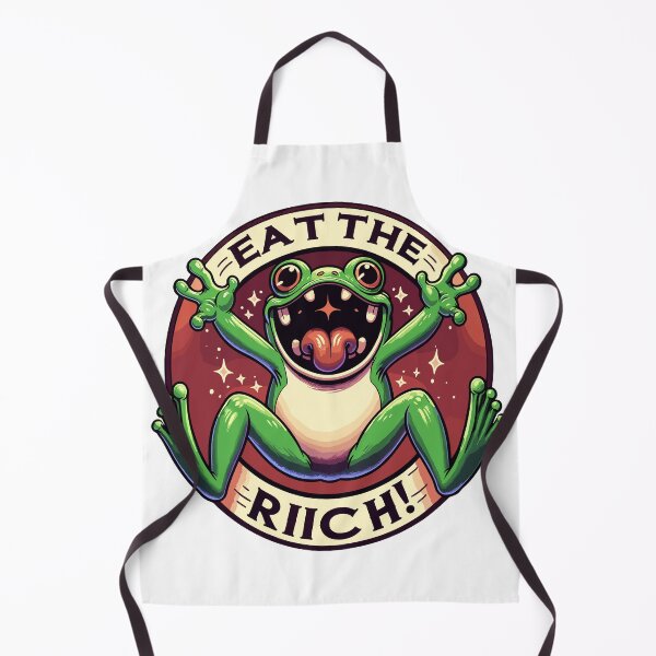 Item preview, Eat The Rich Frog-The Rebellious Frog-funny-green designed and sold by toobel.