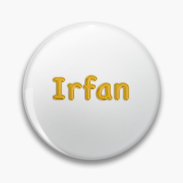 Item preview, Golden Balloon Irfan Name Label  designed and sold by NormadWorld.