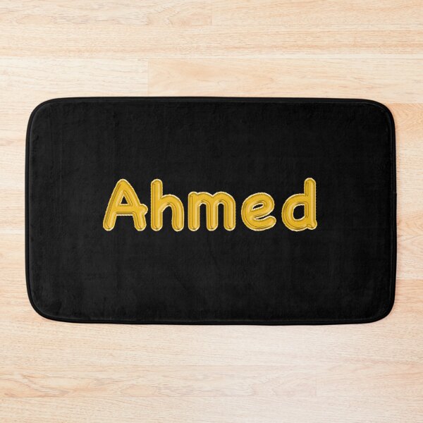 Item preview, Golden Balloon Ahmed Name Label (Black) designed and sold by NormadWorld.