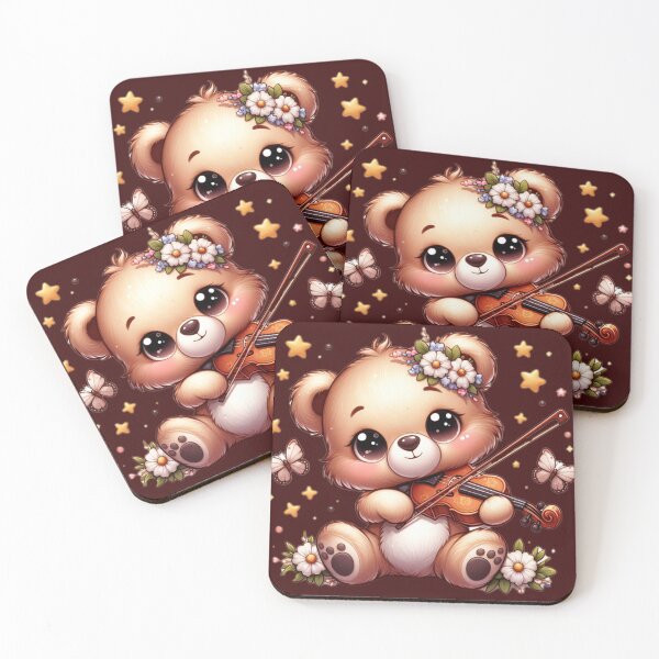 Item preview, violinist bear singing sweet melodies. designed and sold by moni0490.