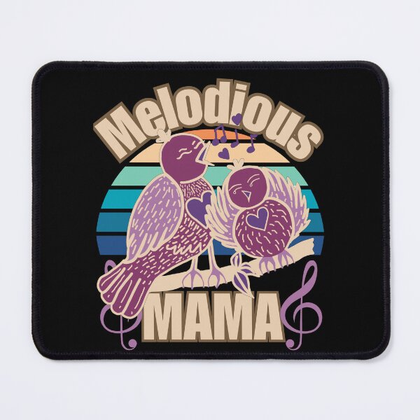 Item preview, Melodious Mama Happy Mother's Day Vintage Singing Bird Drawing designed and sold by jteart.