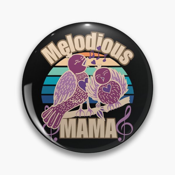 Item preview, Melodious Mama Happy Mother's Day Vintage Singing Bird Drawing designed and sold by jteart.
