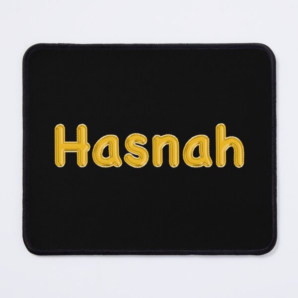 Item preview, Golden Balloon Hasnah Name Label (Black) designed and sold by NormadWorld.