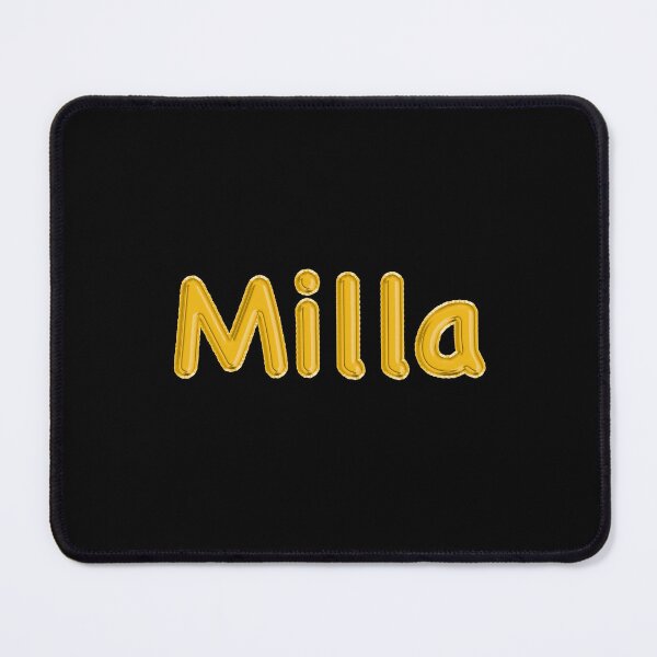 Item preview, Golden Balloon Milla Name Label (Black) designed and sold by NormadWorld.