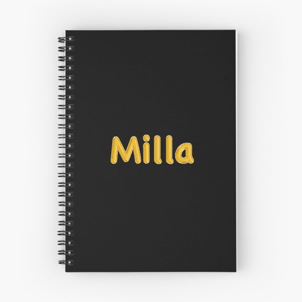 Item preview, Golden Balloon Milla Name Label (Black) designed and sold by NormadWorld.