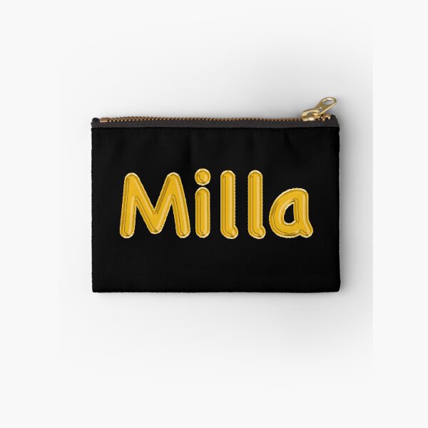 Item preview, Golden Balloon Milla Name Label (Black) designed and sold by NormadWorld.