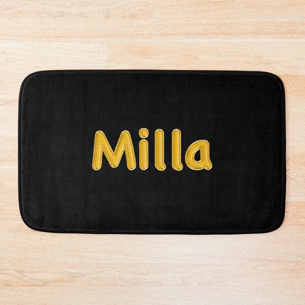 Item preview, Golden Balloon Milla Name Label (Black) designed and sold by NormadWorld.