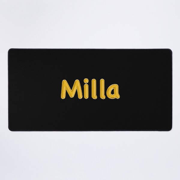 Item preview, Golden Balloon Milla Name Label (Black) designed and sold by NormadWorld.