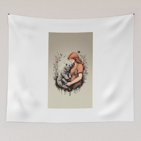 Item preview, Paws & People: Embracing the Animal-Human Connection designed and sold by Leo digital art.