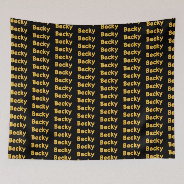 Item preview, Golden Balloon Becky Name Label (Black) designed and sold by NormadWorld.