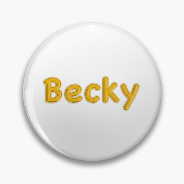 Item preview, Golden Balloon Becky Name Label designed and sold by NormadWorld.