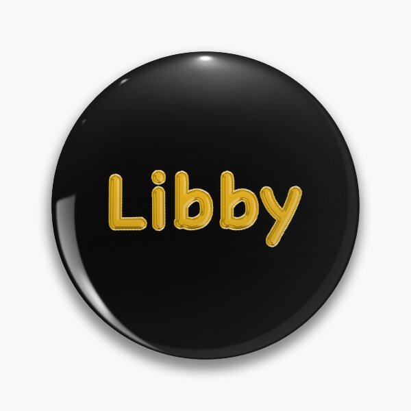 Item preview, Golden Balloon Libby Name Label (Black) designed and sold by NormadWorld.