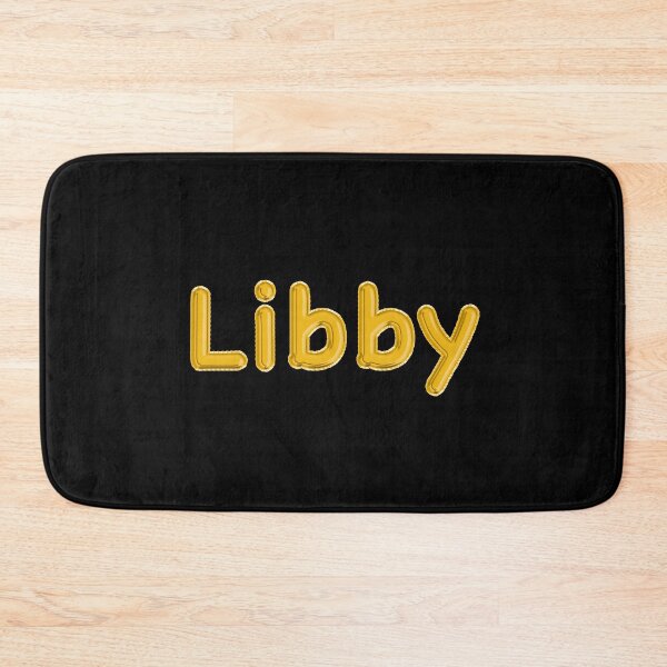Item preview, Golden Balloon Libby Name Label (Black) designed and sold by NormadWorld.