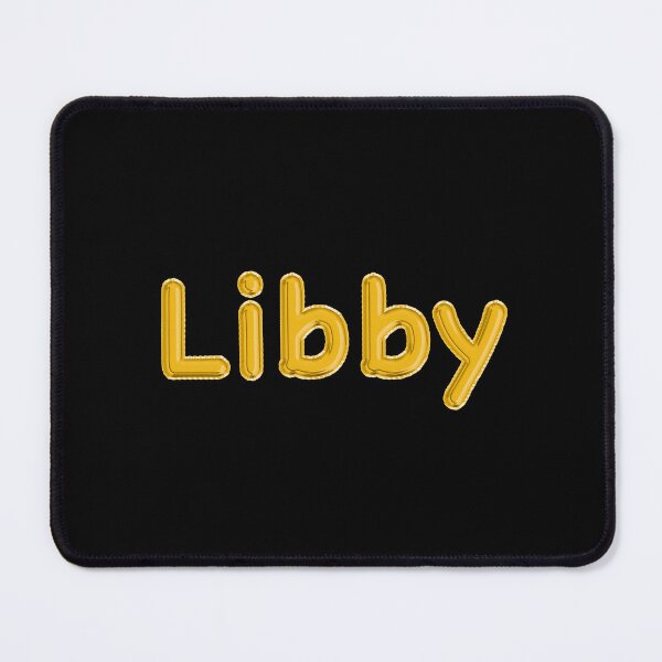 Item preview, Golden Balloon Libby Name Label (Black) designed and sold by NormadWorld.