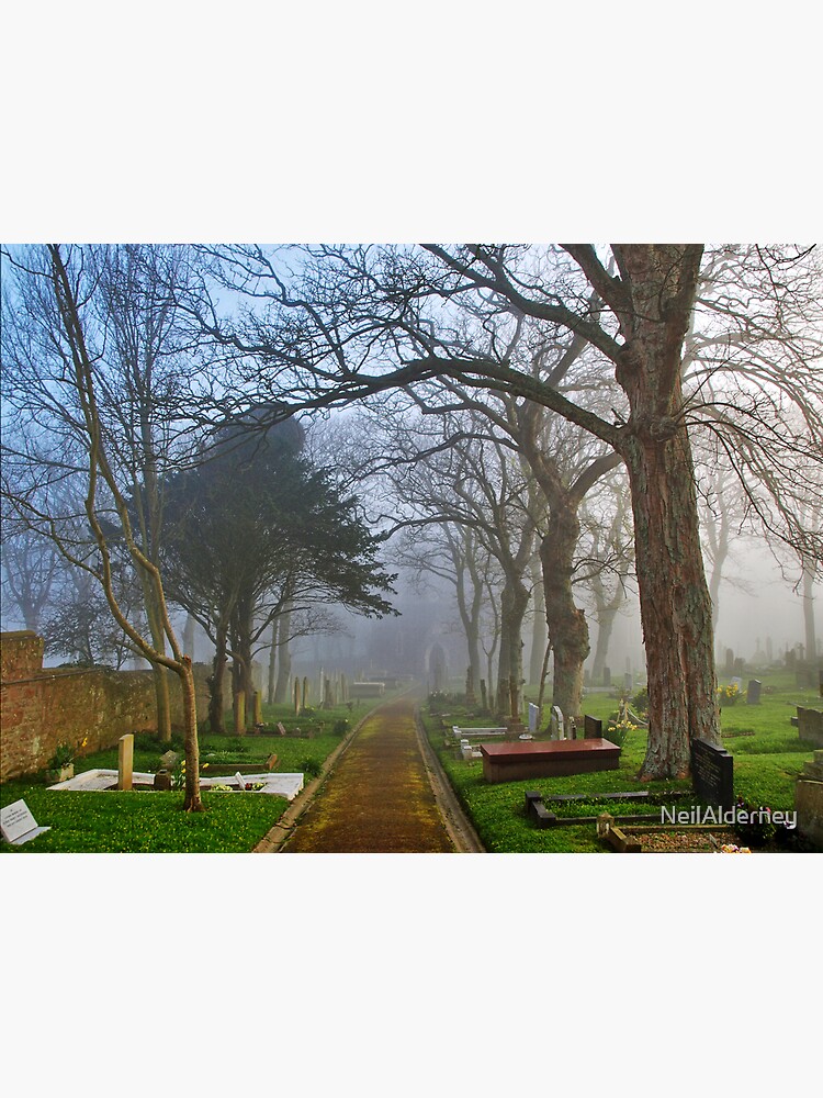 Foggy Path Through the Churchyard by NeilAlderney