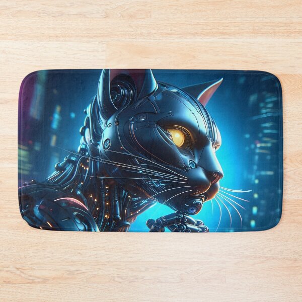 Item preview, Cybernetic Cat Entity: Neon Cityscape Illumination designed and sold by Donald Pierce.