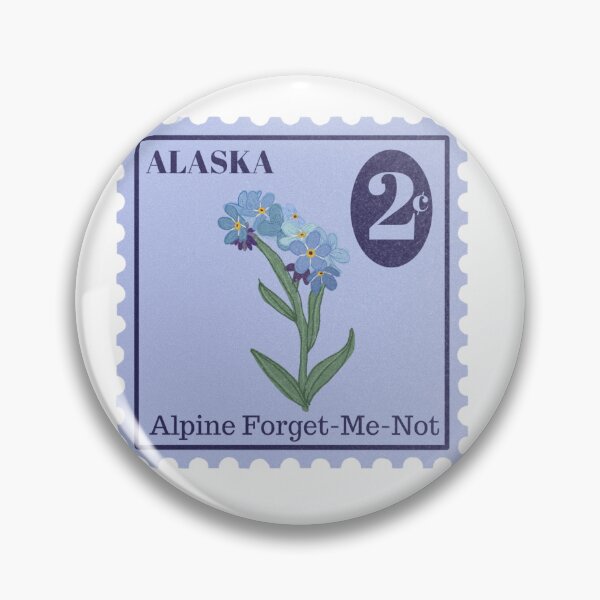 Item preview, Alaska State Flower Stamp designed and sold by Peachy-Keen-Co.