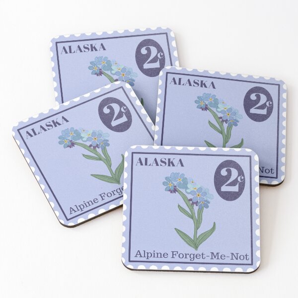 Item preview, Alaska State Flower Stamp designed and sold by Peachy-Keen-Co.