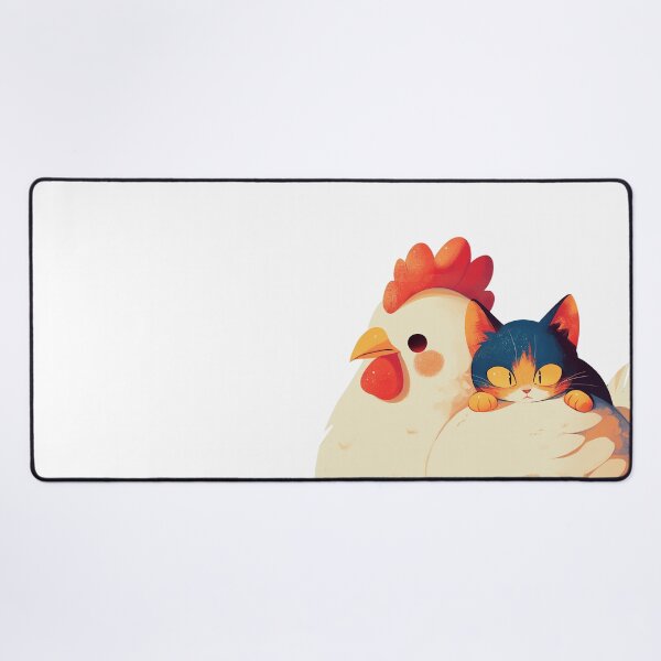 Item preview, Cat on Chicken Cartoon designed and sold by Bwittaya.