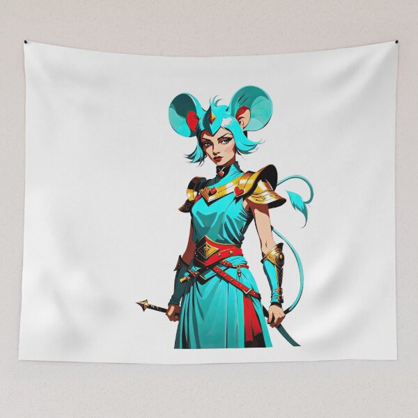 Item preview, Turquoise Rebel, Warrior rat Queen designed and sold by filusattila.