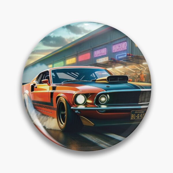 Item preview, Orange and Black 1969 Ford Mustang Boss 302 designed and sold by Random Designs.