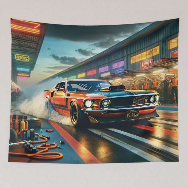 Item preview, Orange and Black 1969 Ford Mustang Boss 302 designed and sold by Random Designs.
