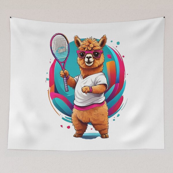Item preview, Alpaca Tennis Player designed and sold by likbatonboot.