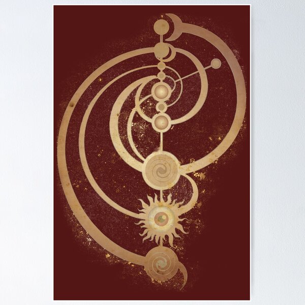 Artikel-Vorschau von Das Zeitsymbol des Dunklen Kristallmeisters, designt und verkauft von Menagerie of Magick.