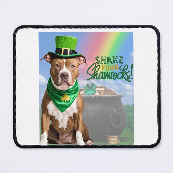 Item preview, Happy St. Patrick’s Day Pittie designed and sold by Fredster1966.