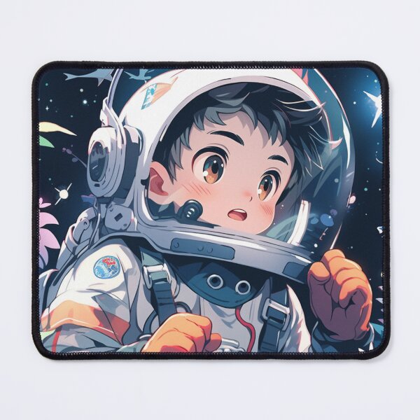 Item preview, Cute anime boy astronaut  designed and sold by sereneprint.