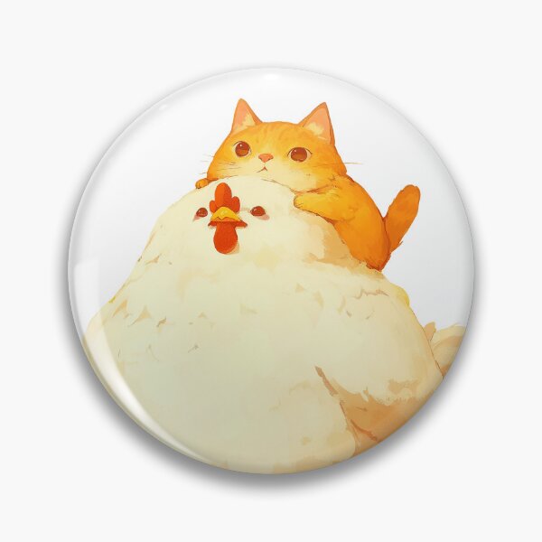 Item preview, Cat on Chicken Cartoon designed and sold by Bwittaya.