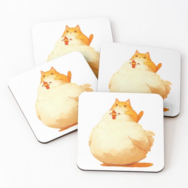 Item preview, Cat on Chicken Cartoon designed and sold by Bwittaya.