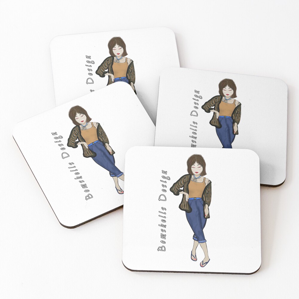 Item preview, Coasters (Set of 4) designed and sold by BomShellsDesign.