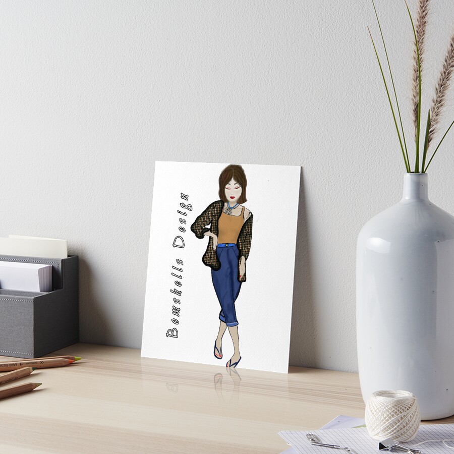 Item preview, Art Board Print designed and sold by BomShellsDesign.