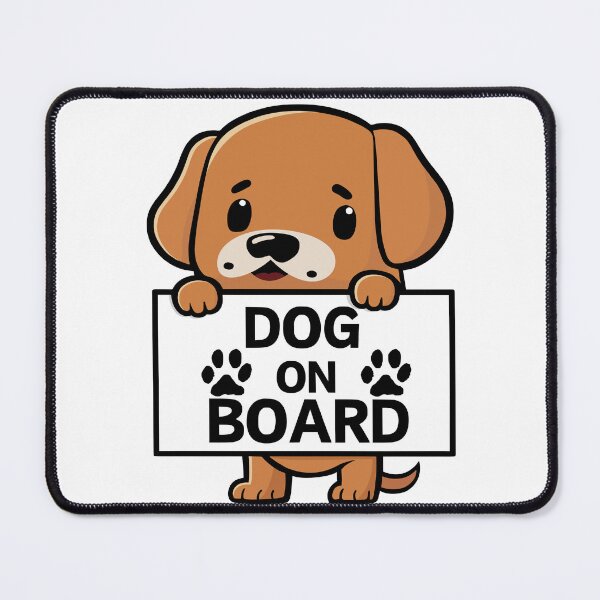 Item preview, dog on board designed and sold by darkthings design.