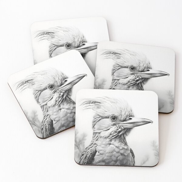 Item preview, Black and White Bird Pencil Drawing designed and sold by Pencil-Art.