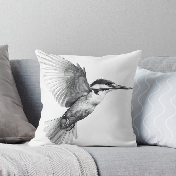Item preview, Black and White Bird Pencil Drawing designed and sold by Pencil-Art.