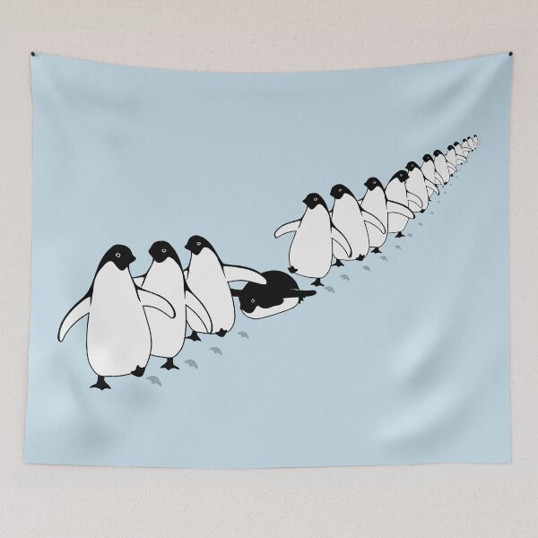 Item preview, Penguin Parade designed and sold by FieldScent.