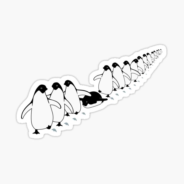 Item preview, Penguin Parade designed and sold by FieldScent.
