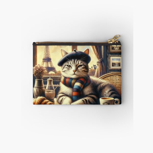 Item preview, For this detailed and vibrant illustration that captures the essence of a cozy Parisian scene with a cat designed and sold by mikotoerimint.
