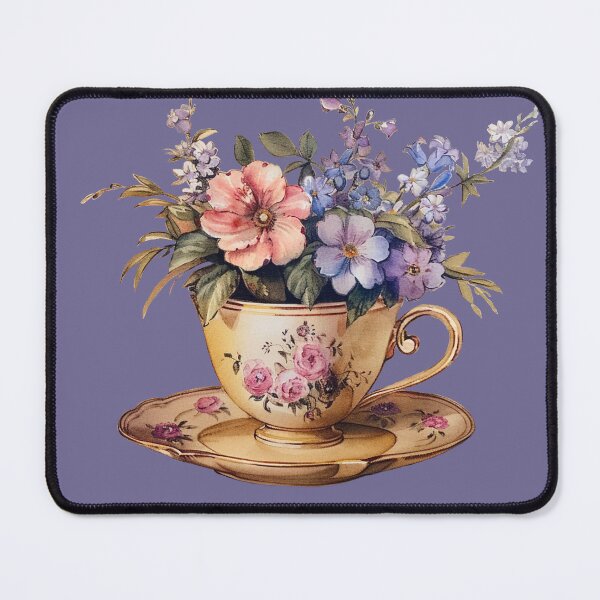 Item preview, D Vintage teacup with beautiful floral. designed and sold by Chomchol.