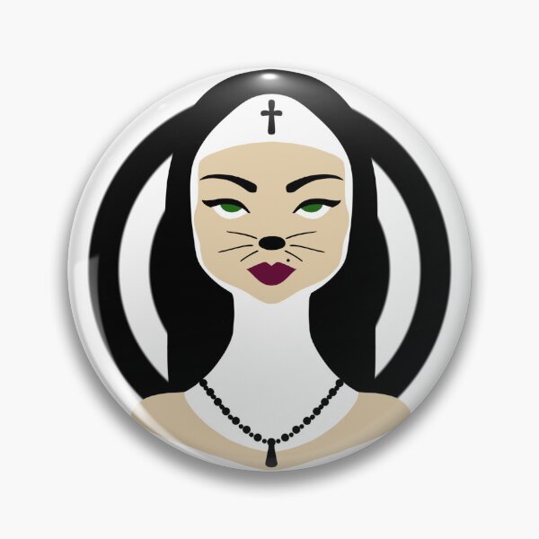 Item preview, MOODY CAT - The Nun designed and sold by XriArt by Christina Betke.