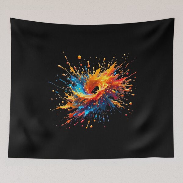 Item preview, Chromatic Vortex: A Vivid Dance of Paint Splatter designed and sold by M-ormin.