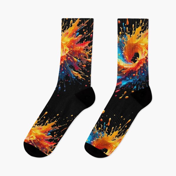 Item preview, Chromatic Vortex: A Vivid Dance of Paint Splatter designed and sold by M-ormin.