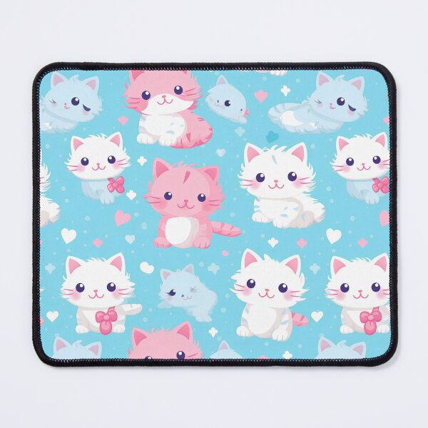 Item preview, Cartoon Cute Kittens Seamless Pattern designed and sold by Primprapar.