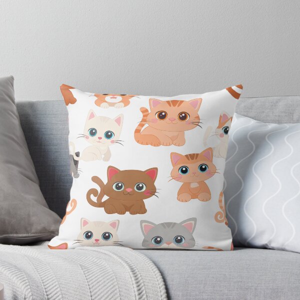 Item preview, Cartoon Kittens Seamless Pattern No.4 designed and sold by Primprapar.