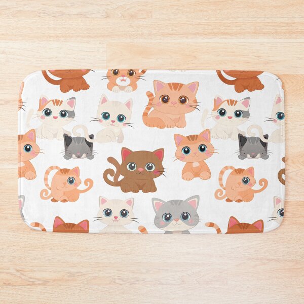 Item preview, Cartoon Kittens Seamless Pattern No.4 designed and sold by Primprapar.