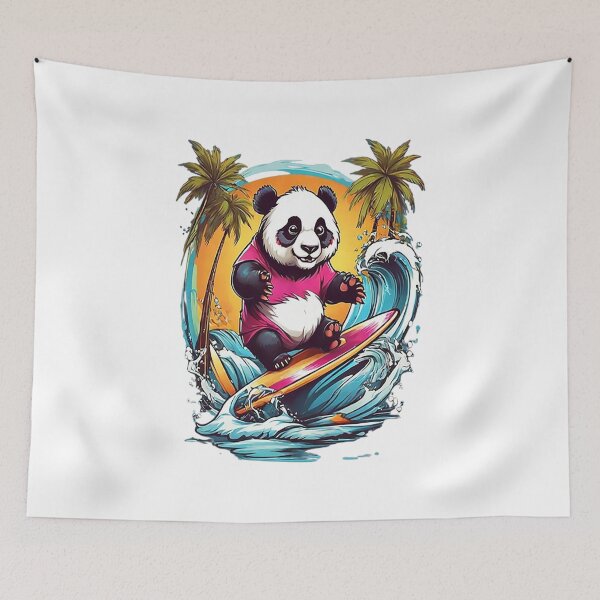 Item preview, Surfing Panda designed and sold by likbatonboot.