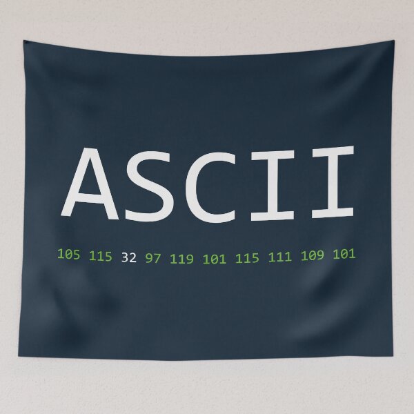 Item preview, ASCII is awesome - Computer Programming designed and sold by Programming Jokes.