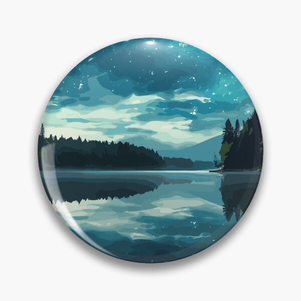 Item preview, Starry Sky By The Lake designed and sold by Vector Scout Lab.